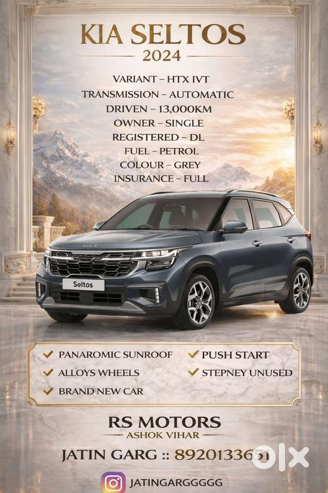 Kia Seltos Htx Ivt G, 2024, Petrol