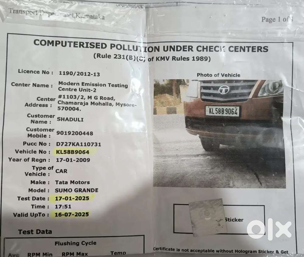 Tata Sumo Grande Gx 2009