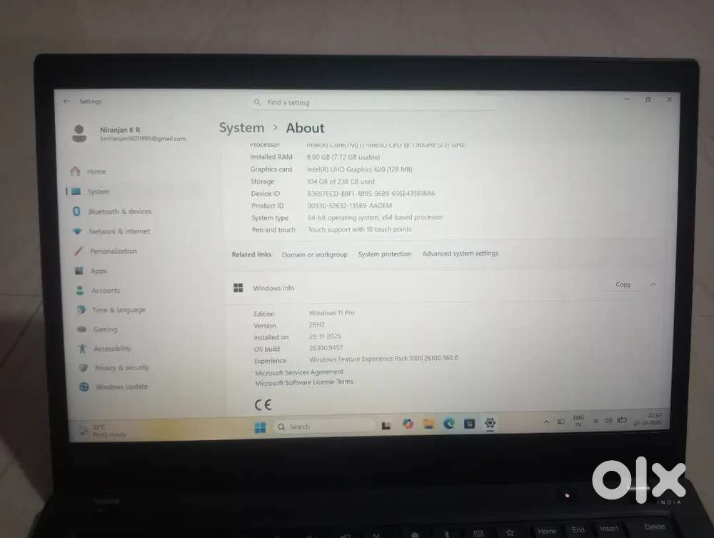 Flawless Lenovo ThinkPad T490 Touchscreen | Core i7 (8th Gen) | 8GB RA