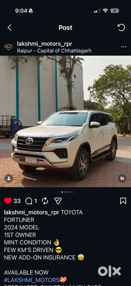 Toyota Fortuner 3.0 4x2 Automatic, 2024, Diesel