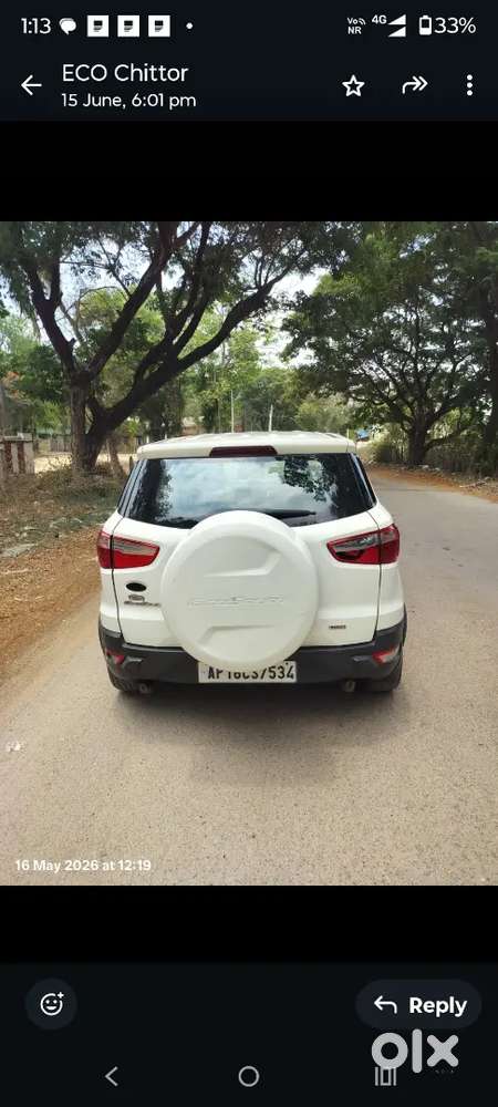 Ford Ecosport 2014 Diesel 124300 Km Driven
