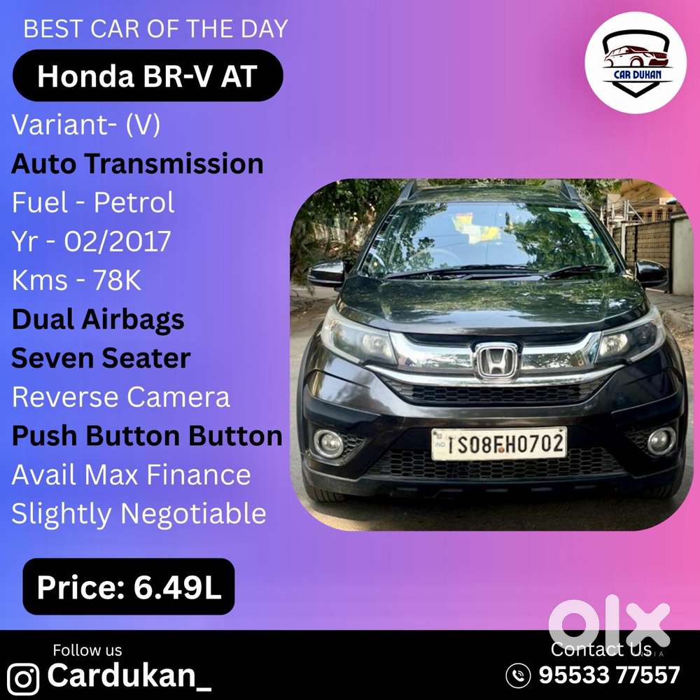 Honda Br-v I-vtec V Cvt, 2017, Petrol