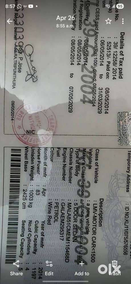 Hyundai Grand I10 Asta Automatic 1.2 Kappa Vtvt, 2014, Petrol