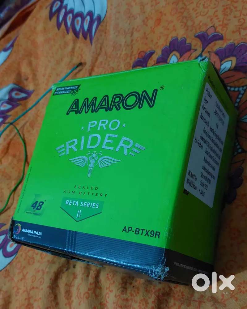 Bike Rider Amaron Battery For Pulsar 220 Amaron Pro Rider Amaron