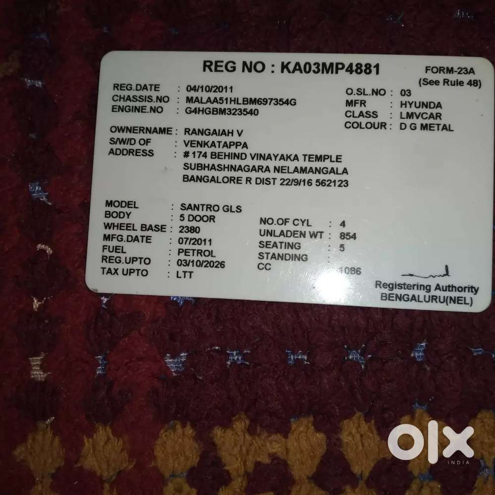 Hyundai Santro 2011 Petrol Good Condition