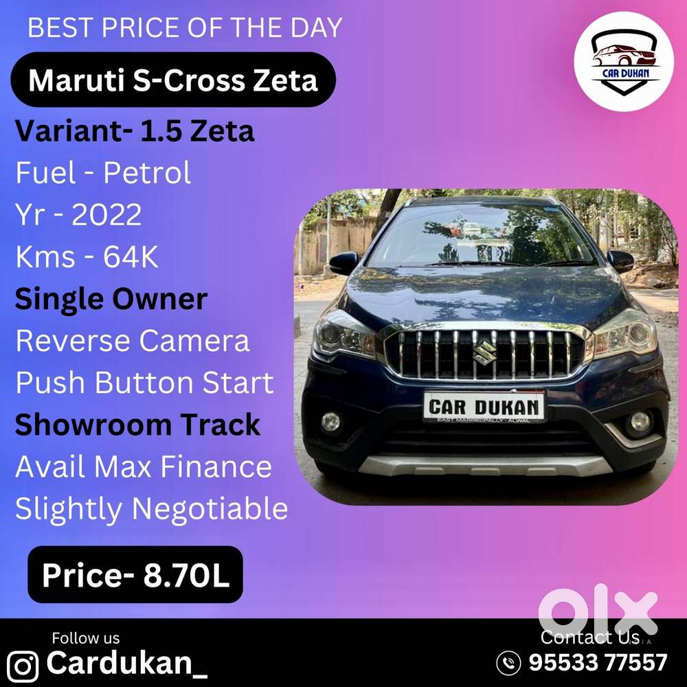 Maruti Suzuki S-cross 1.5 Zeta, 2022, Petrol