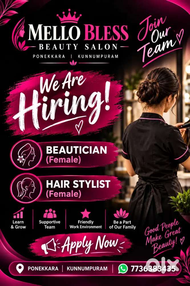Beautician hair stylist need