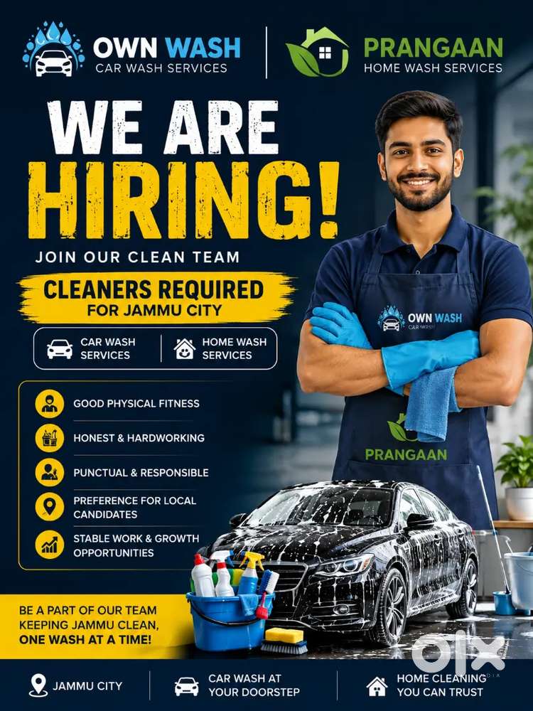 Join Our Team – Cleaners Required in Jammu