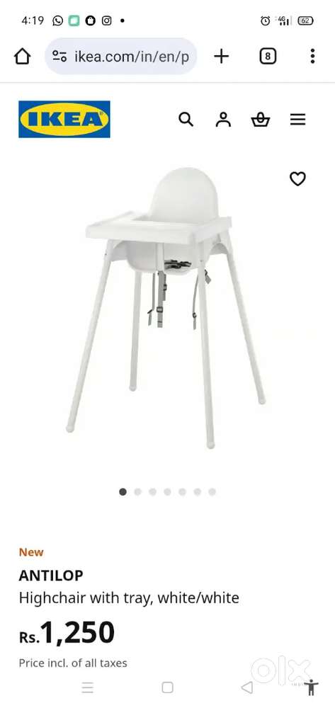 Feeding chair high chair ikea chair with tray Kids Furniture