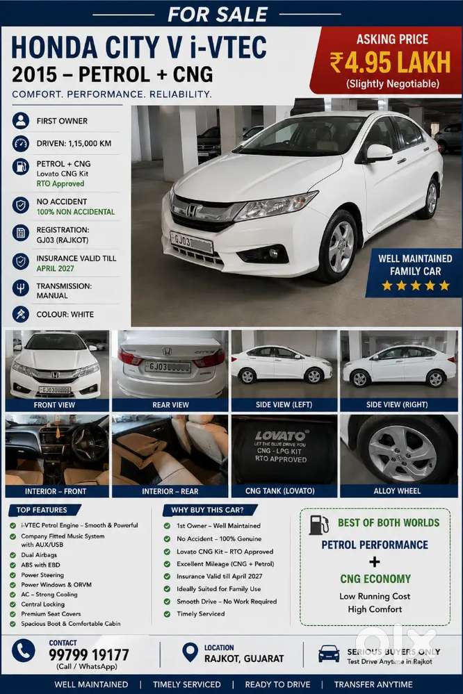 Honda City 2015 Petrol Variant