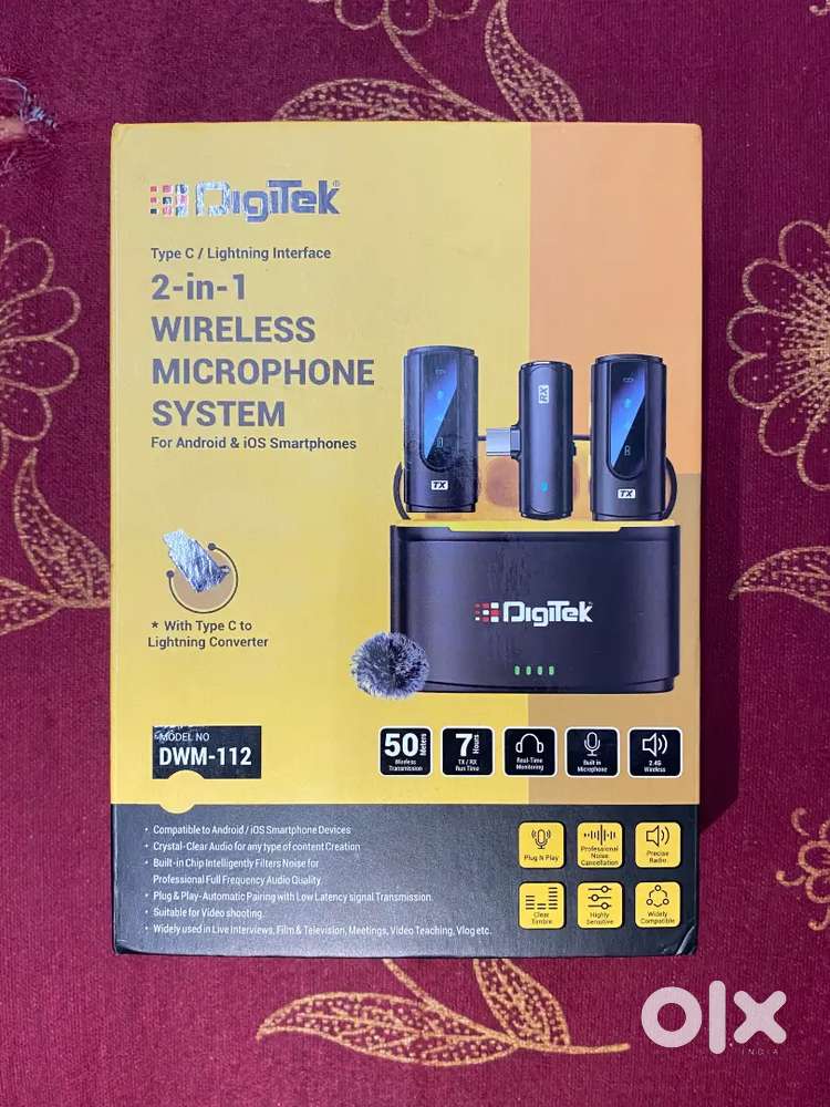 DigiTeck ( 2 in 1 Wireless Mic )