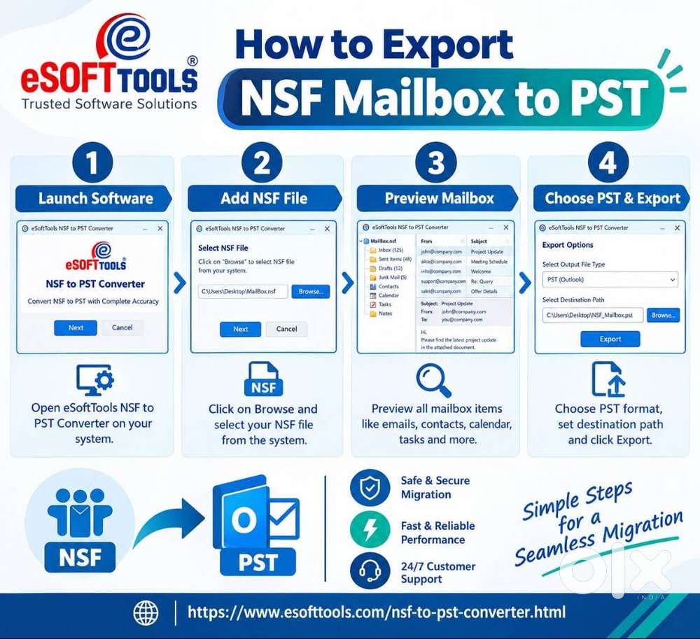 how to convert NSF file into PST file