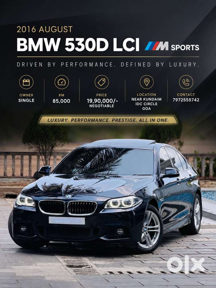 Bmw 5 Series 530d Sedan 3.0, 2016, Diesel