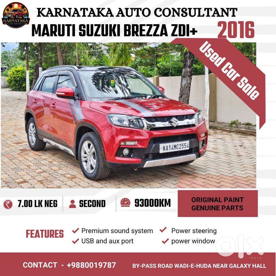 Maruti Suzuki Brezza Zdi Plus, 2016, Diesel