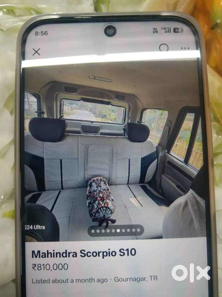 Mahindra Scorpio S10 White Colour Good Condition Well Maintained Car