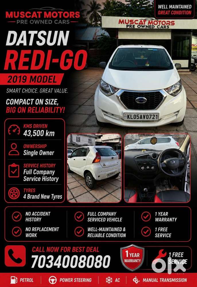 Datsun Redi Go 1.0 Limited Edition 2018, 2019, Petrol