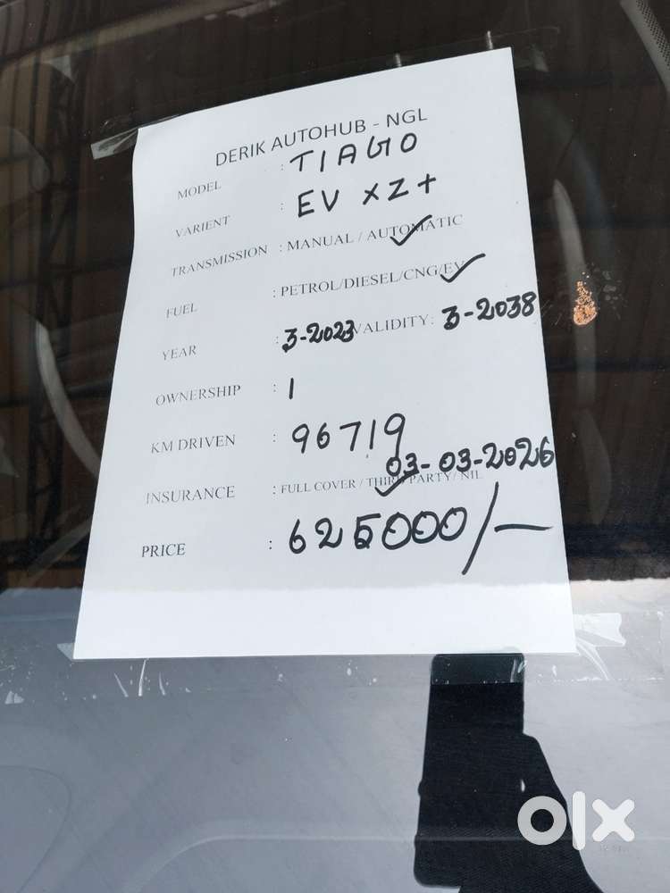 Tata Tiago Ev Xz Plus Tech Lux Long Range Fast Charger, 2023, Electr..