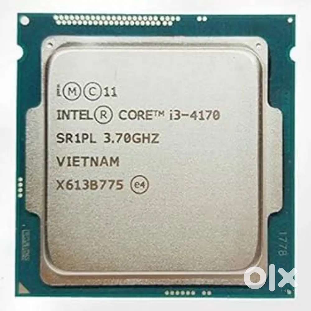 I3 4 generation processor and heatsink Fan 4gb DDR3 ram