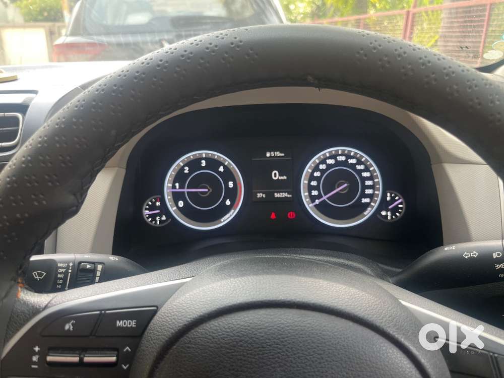 White Hyundai Creta 2021 (1.5 Diesel, 1st Owner, Up-16) In Mint