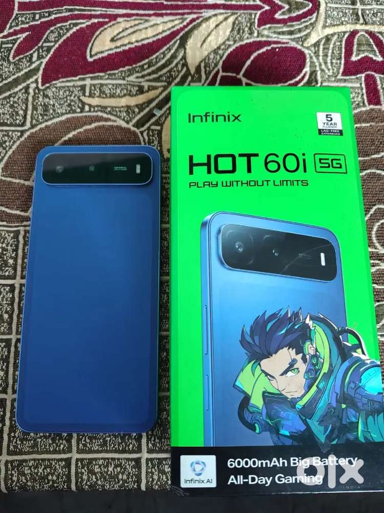 【希少】Grabber Blue Infinix hot 60 I exchange with- samsung ,iphone, nothing - Mobile