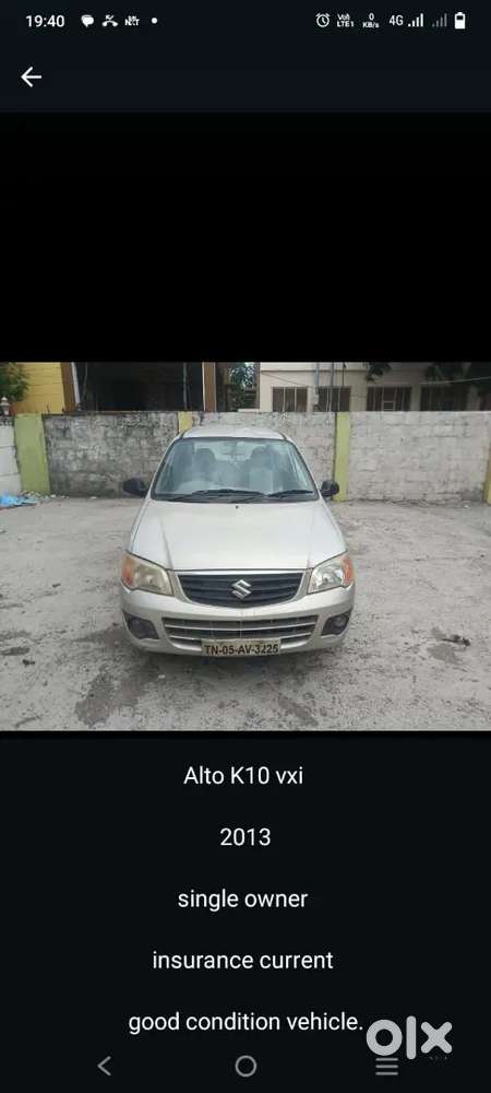 Maruti Suzuki Alto K10 2013 Petrol Well Maintained