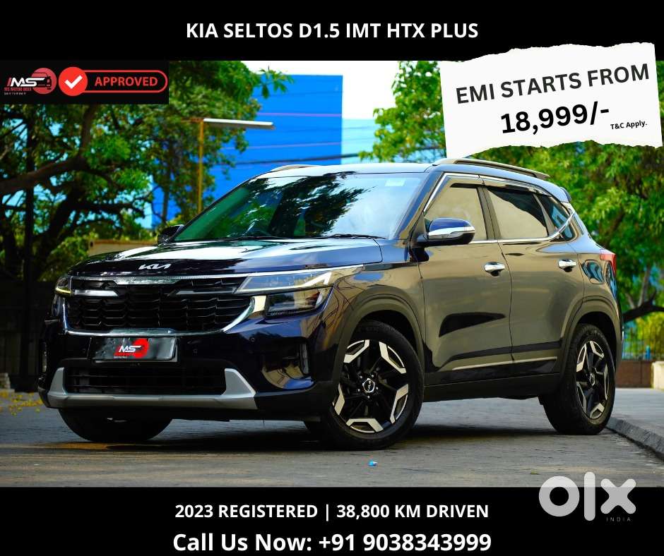 Kia Seltos 1.5 Htx+ Mt Dual Tone Imt, 2023, Diesel