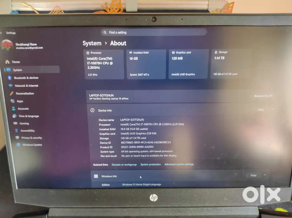 HP pavilion laptop