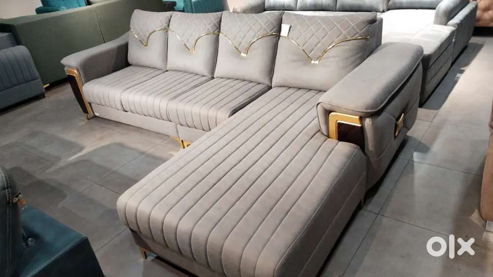 Bajaj EMI Available Sofa set with Lounger Sofa & Dining 1725529249