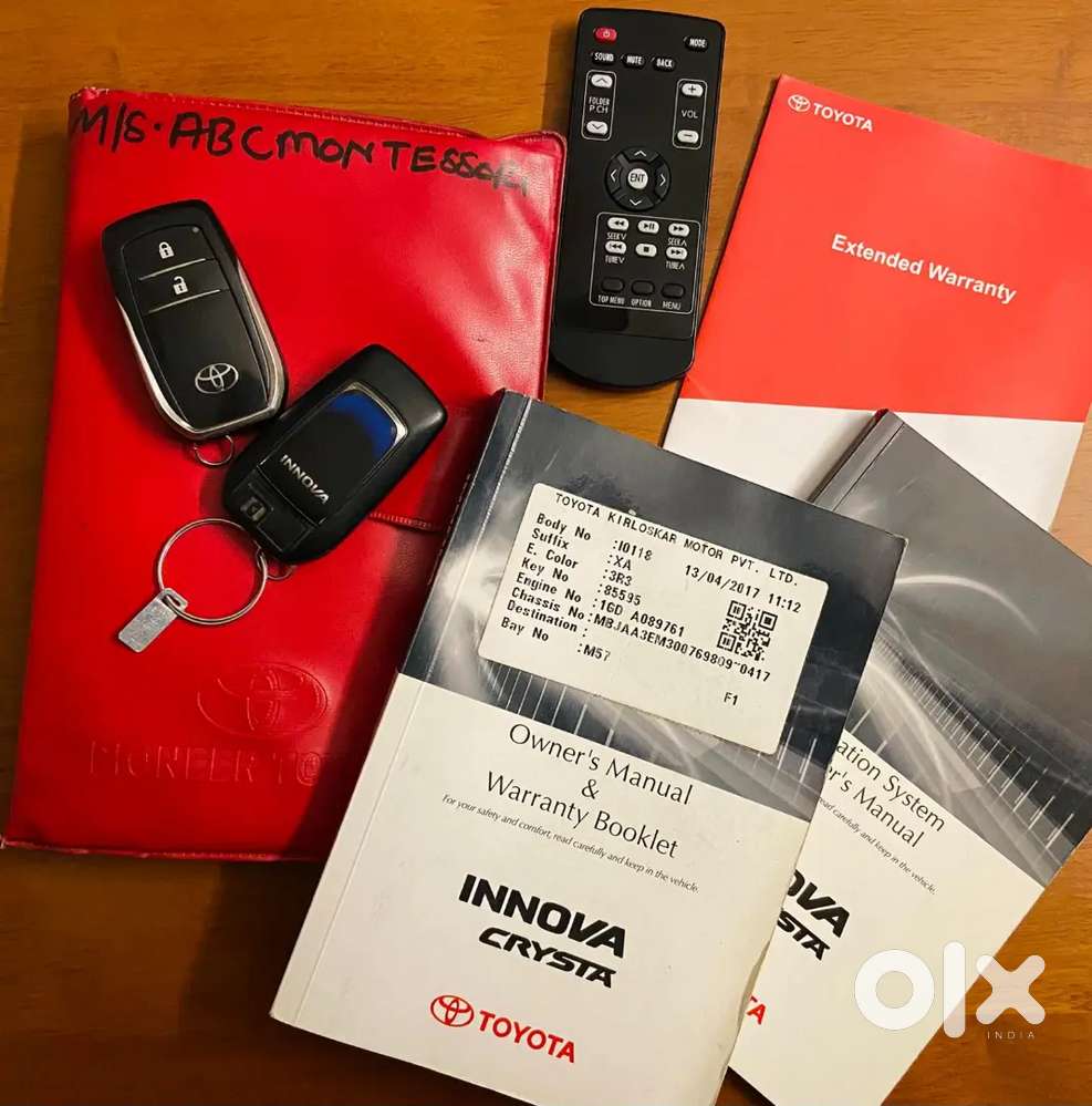 Toyata Crysta Touring Spot Automatic, Single Owner, Company Serviced