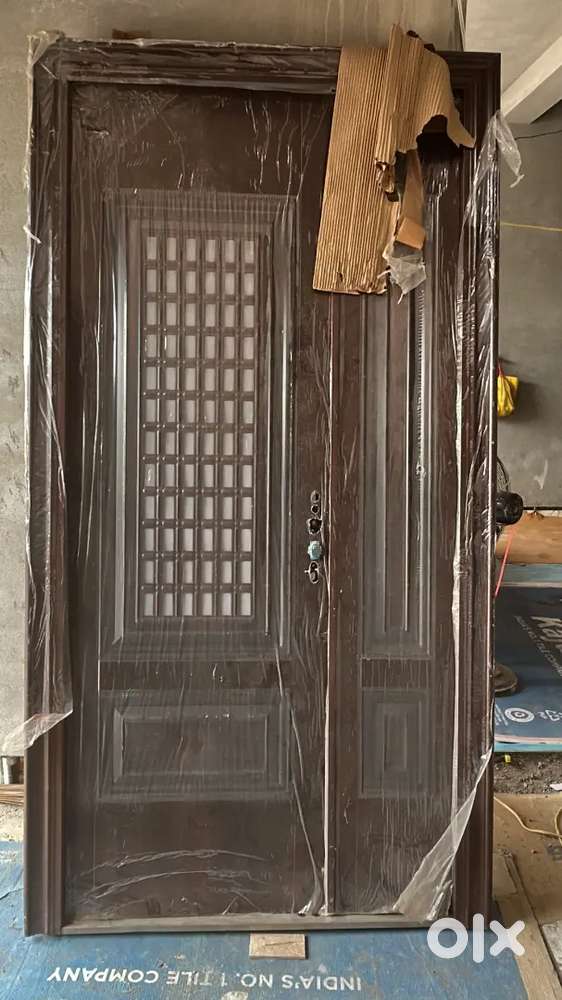 New Wooden finishing metal Door imported. Size 5'x8'