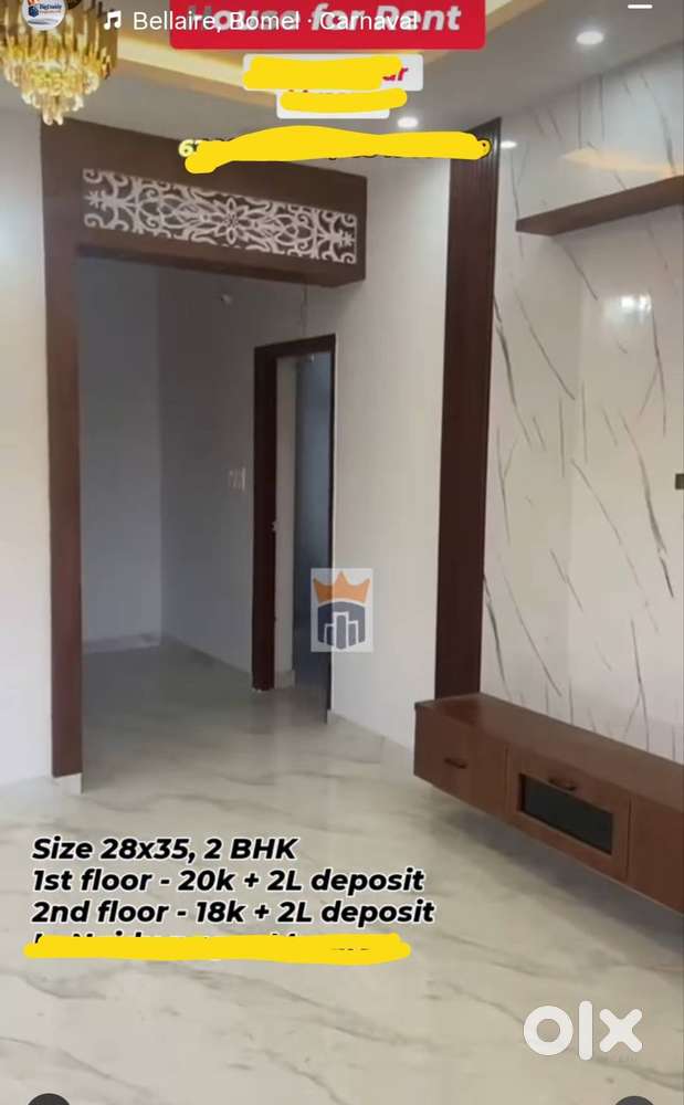 Newly built house first floor and second floor available for rent
