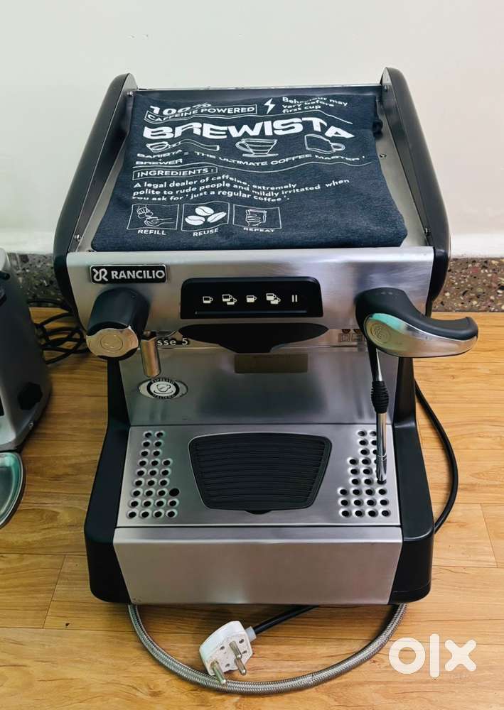Rancilio classe 5 single group with mazzer grinder for sale