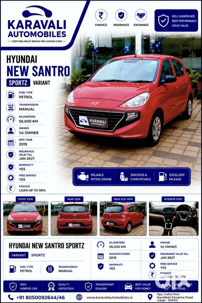 Hyundai New Santro 1.1 Sportz Mt, 2019, Petrol