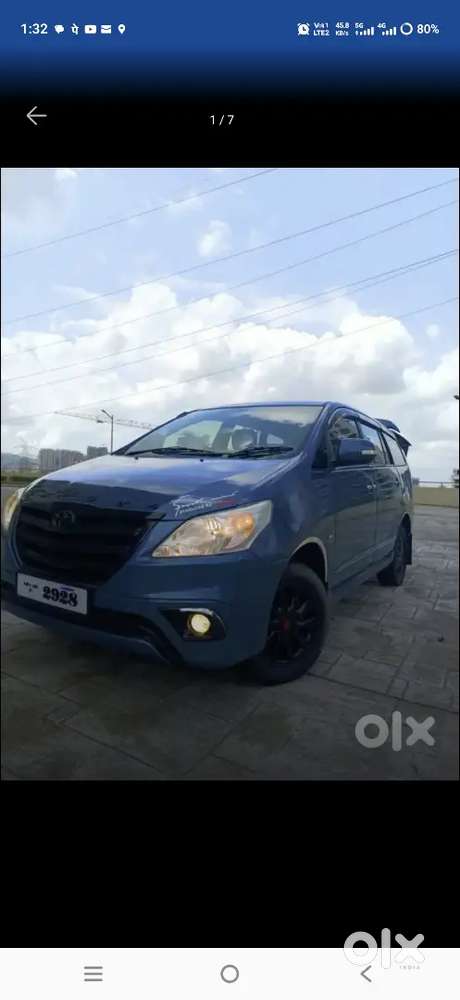 Toyota Innova 2012 August Diesel 65000 Km Driven