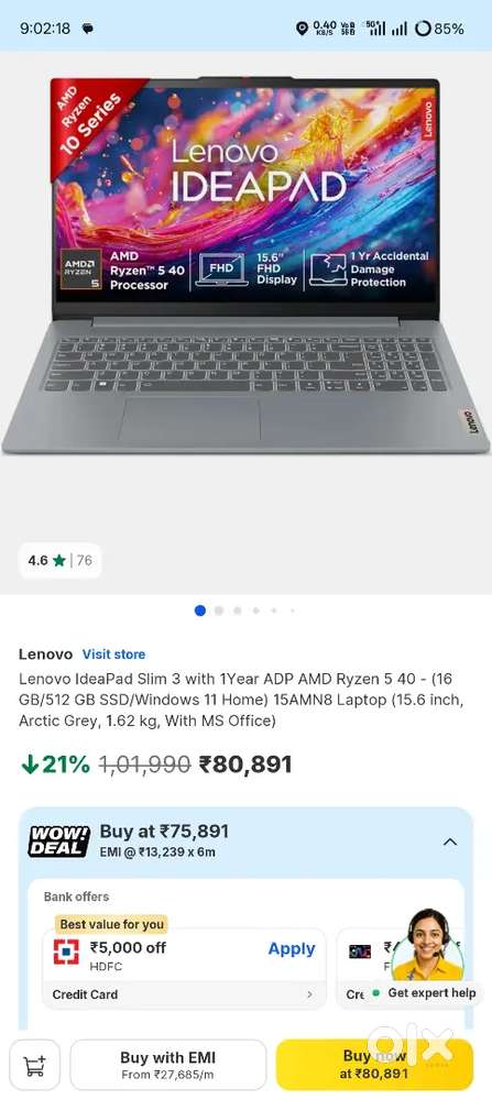 Lenovo IdeaPad Slim 3.