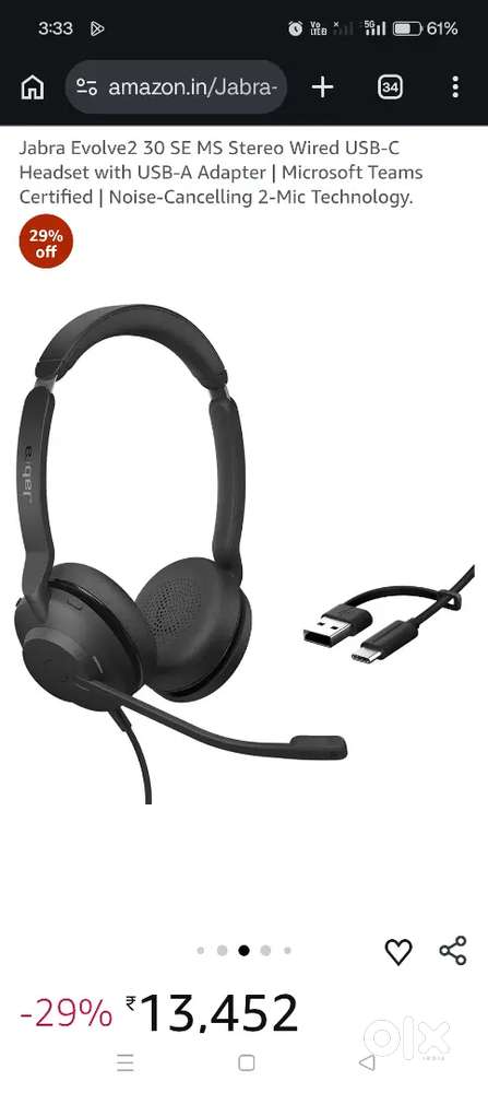 Jabra Evolve2 30 SE HEADSET