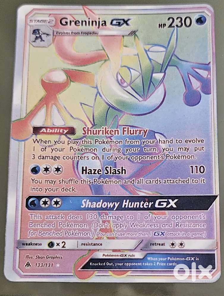 greninja gx pokemon card Greninja GX Hidden Fates SV56/SV94 PSA 10 – TBC Games main image 0