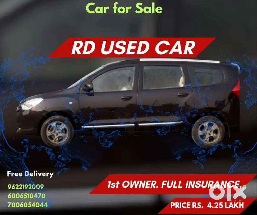 2017 Diesel Renault Lodgy Rxl 110 Ps 7 Seater 2nd Owner 
65000  Km