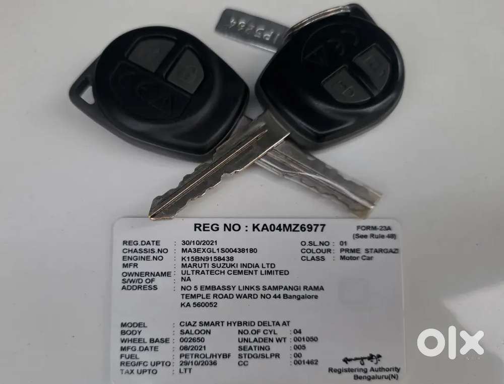 Maruti Suzuki Ciaz 1.5 Fully Automatic 2021 Petrol 38000 Km Driven