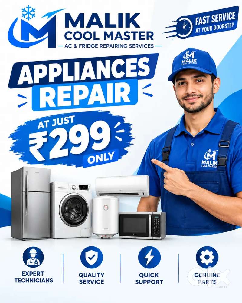 AC repair fridge repair waching machin repair oven repair gyser repair