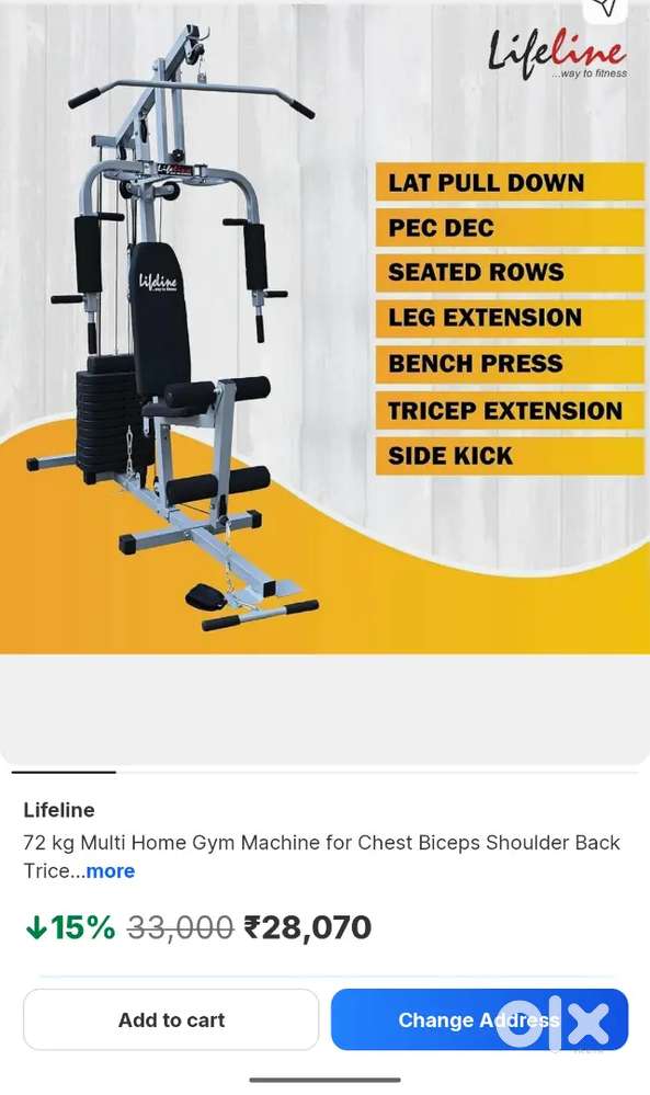 Lifeline Multi home gym all in one (barely used)