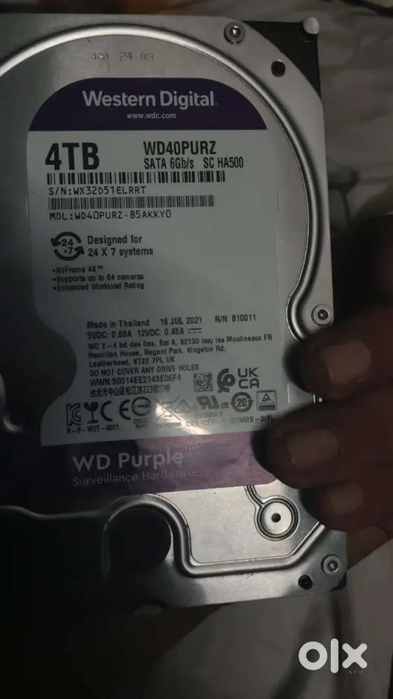 Wd 4tb hdd in surveillance