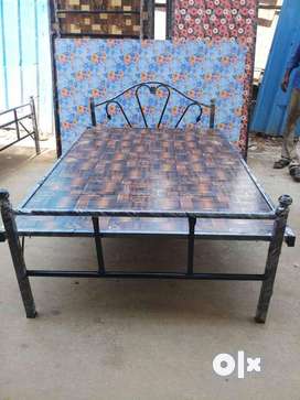 Folding double cot clearance bed