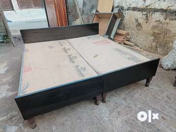 Olx double bed with deals box near me