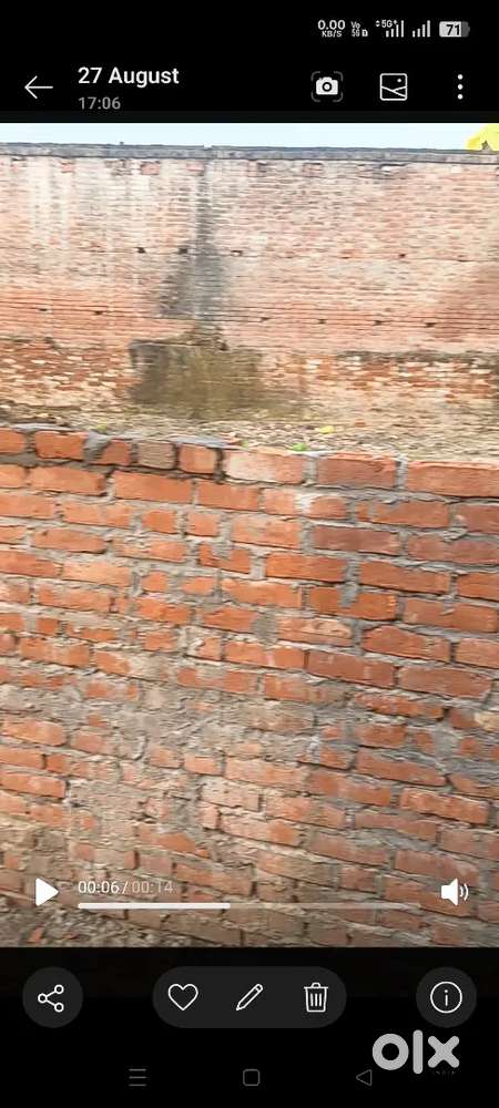 Rent plot with boundary wall and gate