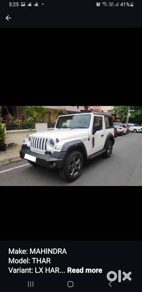 Mahindra Thar Lx 4-str Hard Top Mt, 2023, Diesel