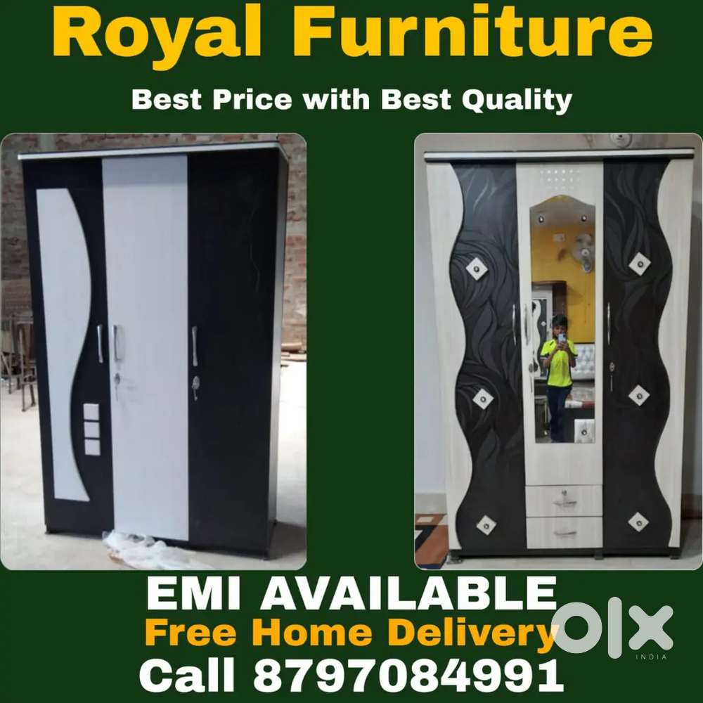 Wardrobe 3 Door Manufacturing Wholesale Price Zero Down payment EMI