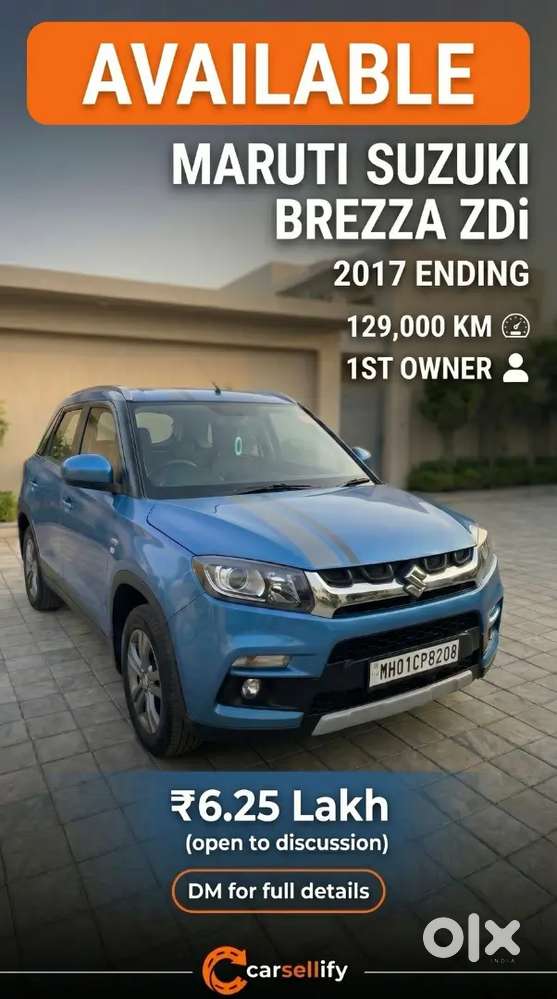 Maruti Suzuki Brezza 2017 Diesel Well Maintained