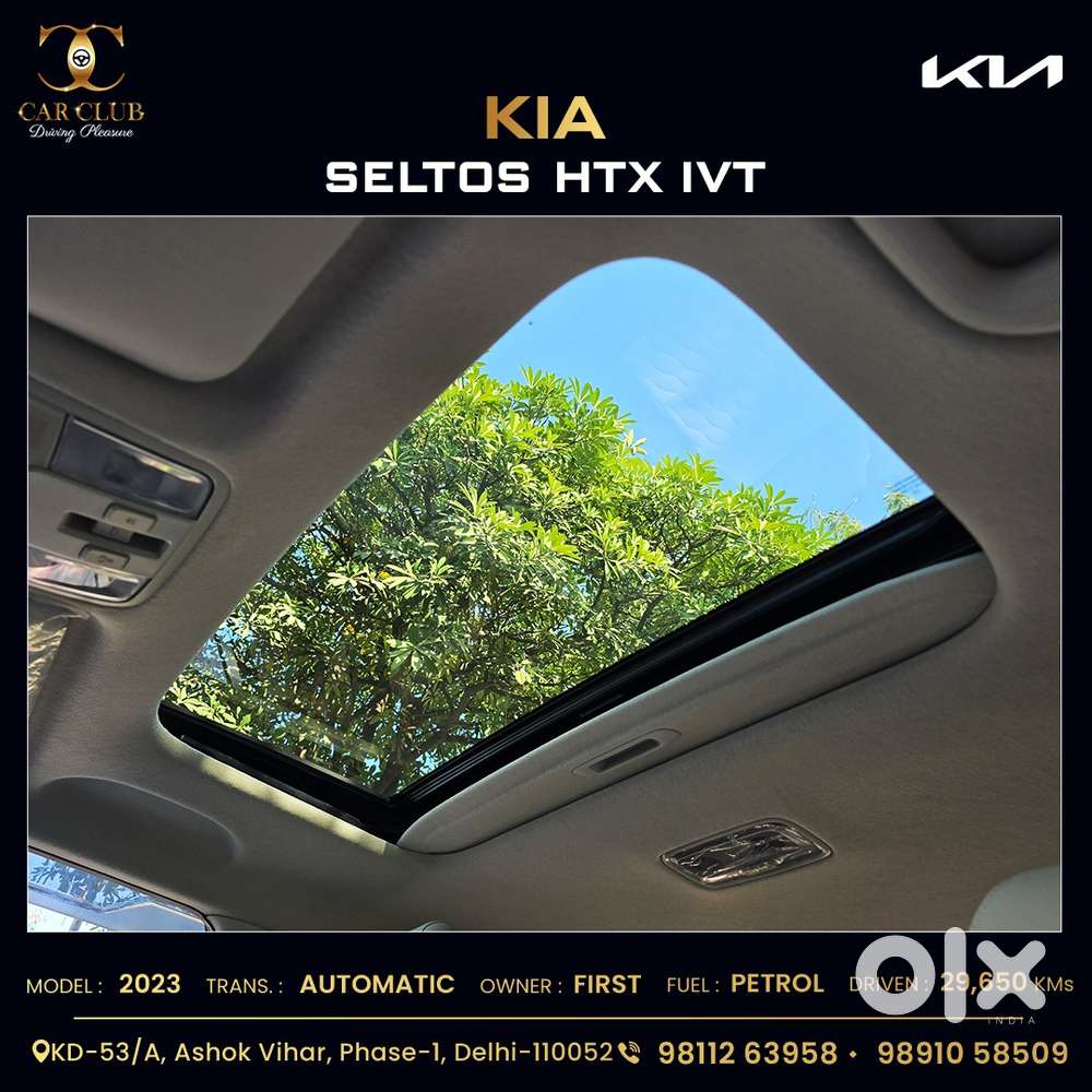 Kia Seltos 1.5 Htx Ivt Petrol Anniversary Edition, 2023, Petrol