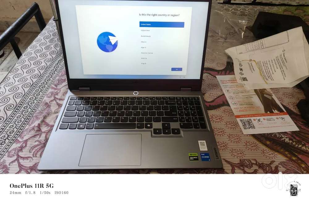 Lenovo LOQ i5 12450HX , RTX4050 , 1 year old, new condition